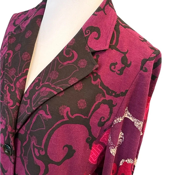 Chico’s All About the Berries Ponte Knit Blazer - Picture 4 of 6